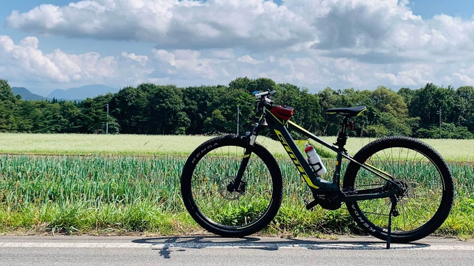 【e-bikeサイクリング】黒姫高原の里山を自転車に乗って巡ろう・ガイド付き（素泊まり）